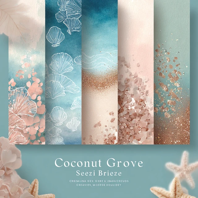 Coconut Grove Beach Holiday Graphic Designs