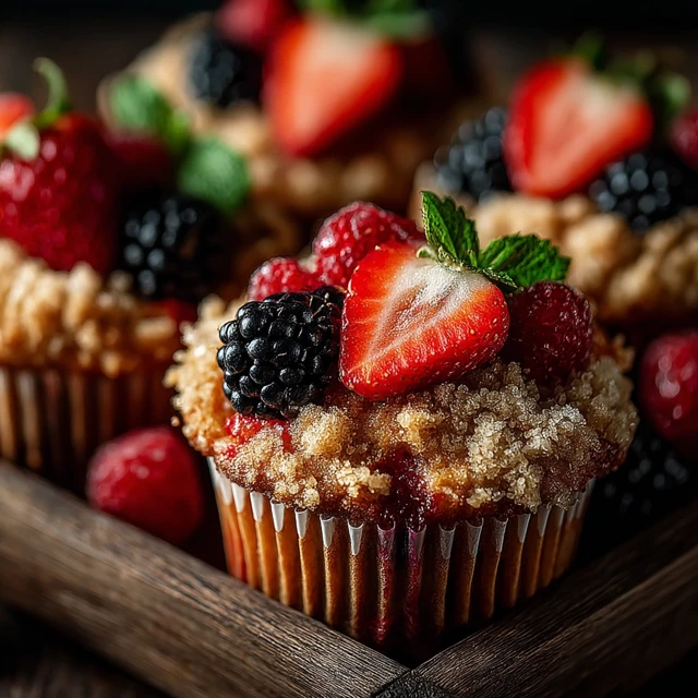 Delicious Mixed Fruit Cobbler Muffins Recipe