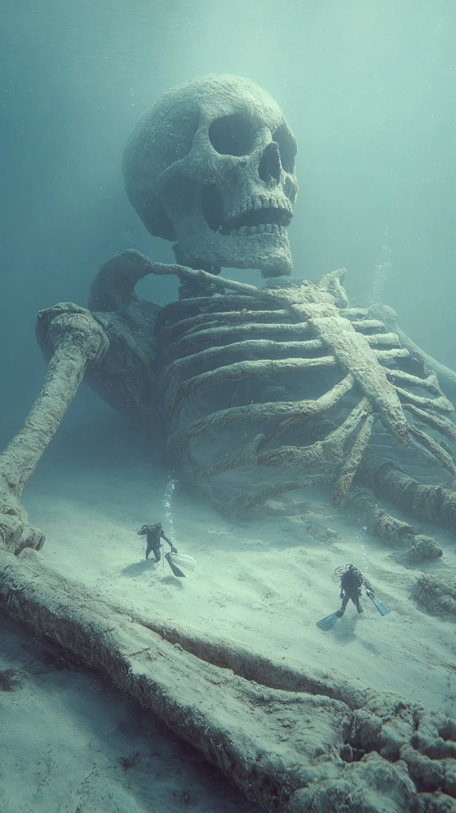 Underwater Kaiju Skeleton Monumental