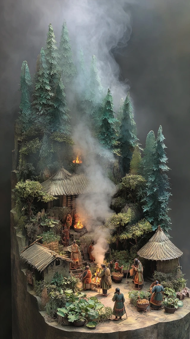 Haunted Village Pop Up Book 3D Diorama