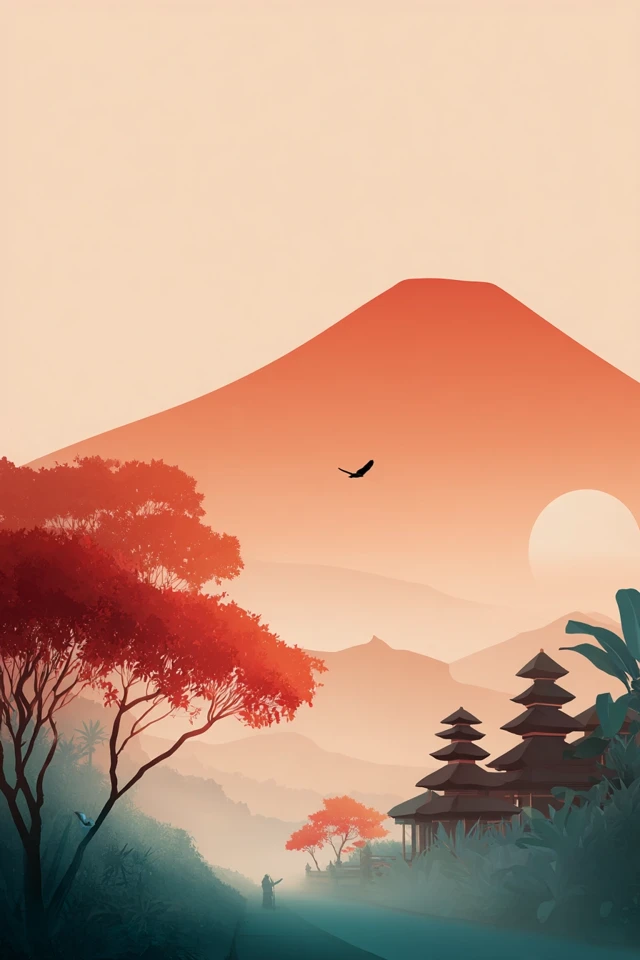 Indonesian Culture Poster Background Design