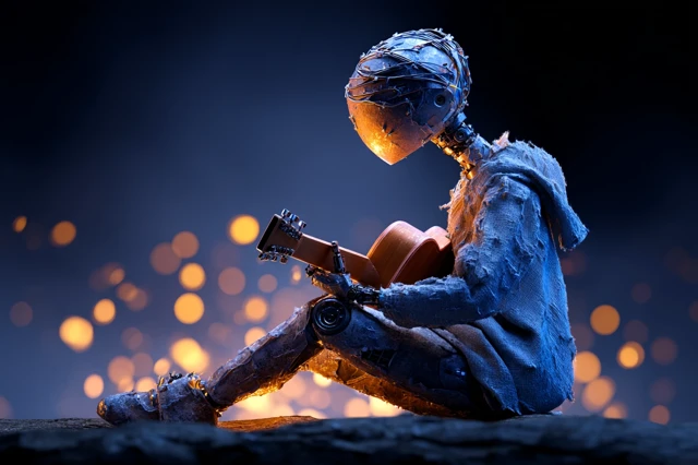 Robot Musician by Campfire