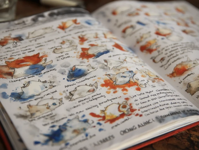 Childs Alien Animal Journal Illustrations