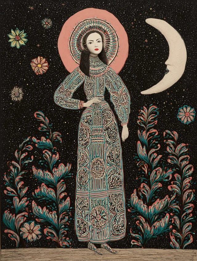 Celestial Moon Goddess Art Divine Feminine