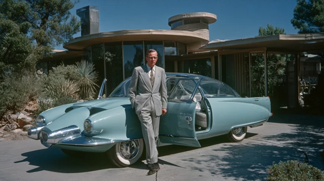 Mid-Century Man and Dream Car