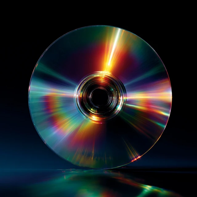 CD with Light Interference Patterns
