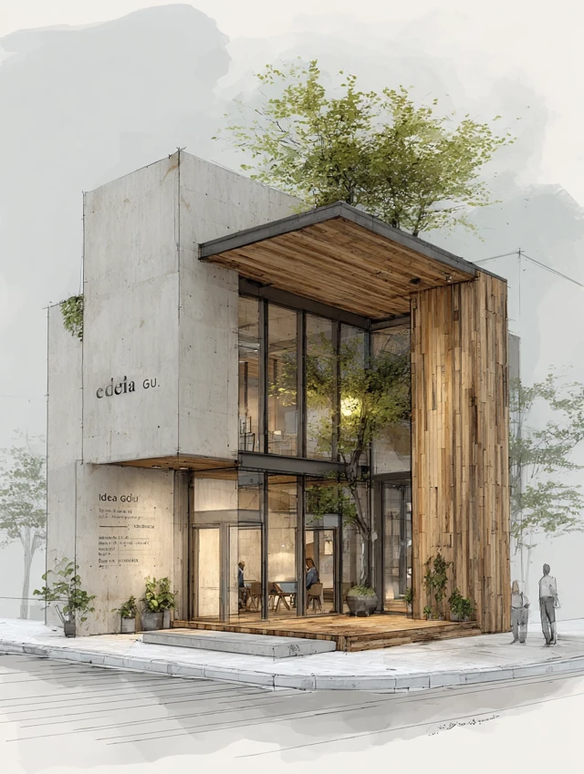 Minimalist Office Building Architecture Bangkok