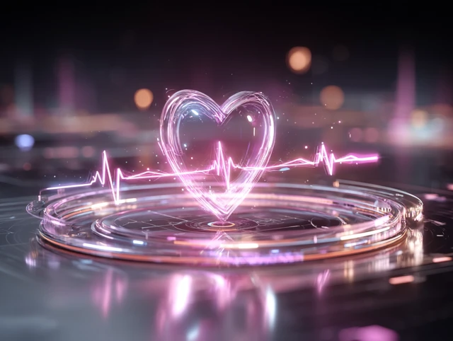 3D Heart Icon - Healthcare Digital Visualization