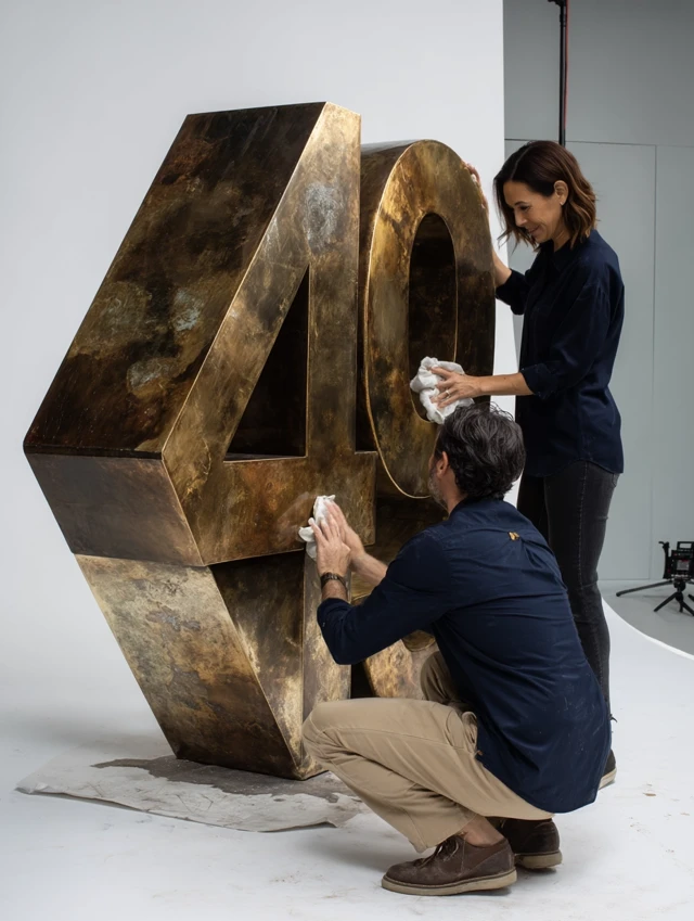 Bronze 49 Polished by Cleaners in Studio Shot