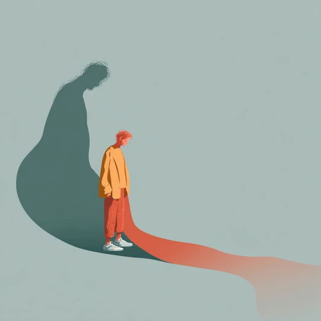 Losing Self Esteem Symbolic Illustration