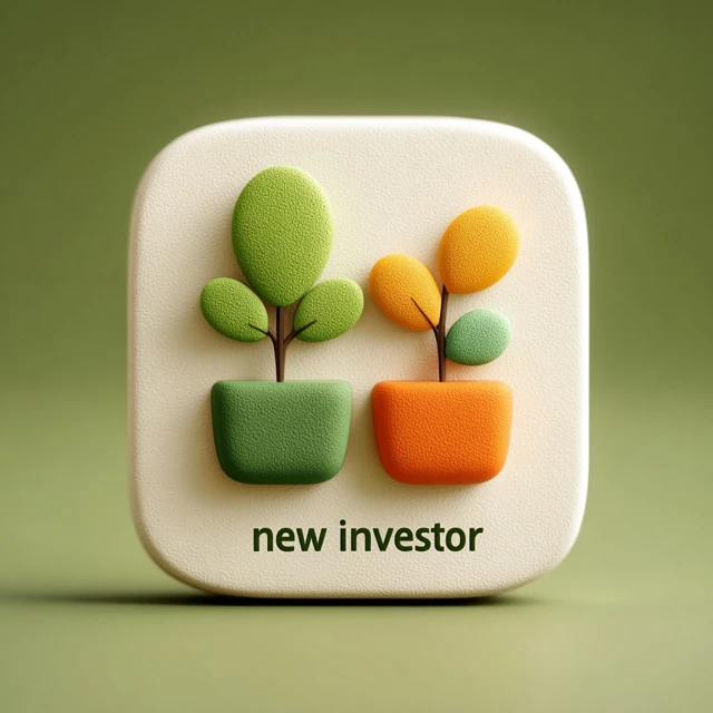New Investor App Icon Growth and Investment