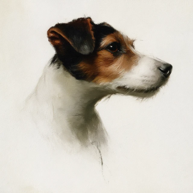 Jack Russell Terrier Portrait by John Singer Sargent