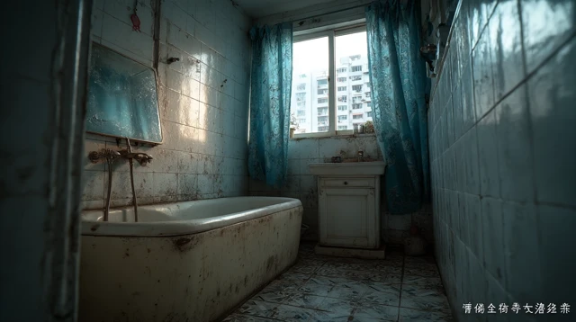 Creepy Bathroom Night Scene Moody Photography