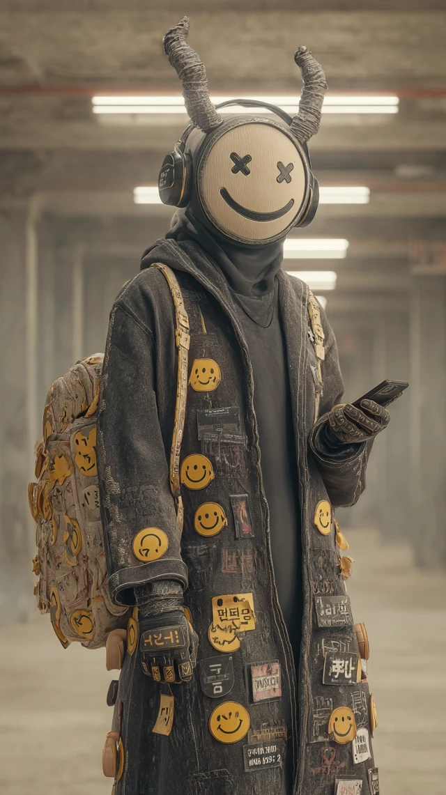 KakaoTalk Demon in a Dingy Korean Office Corridor