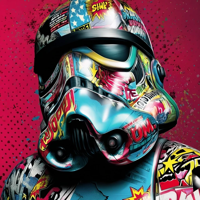 Stormtrooper Comic Book Art Pop Art