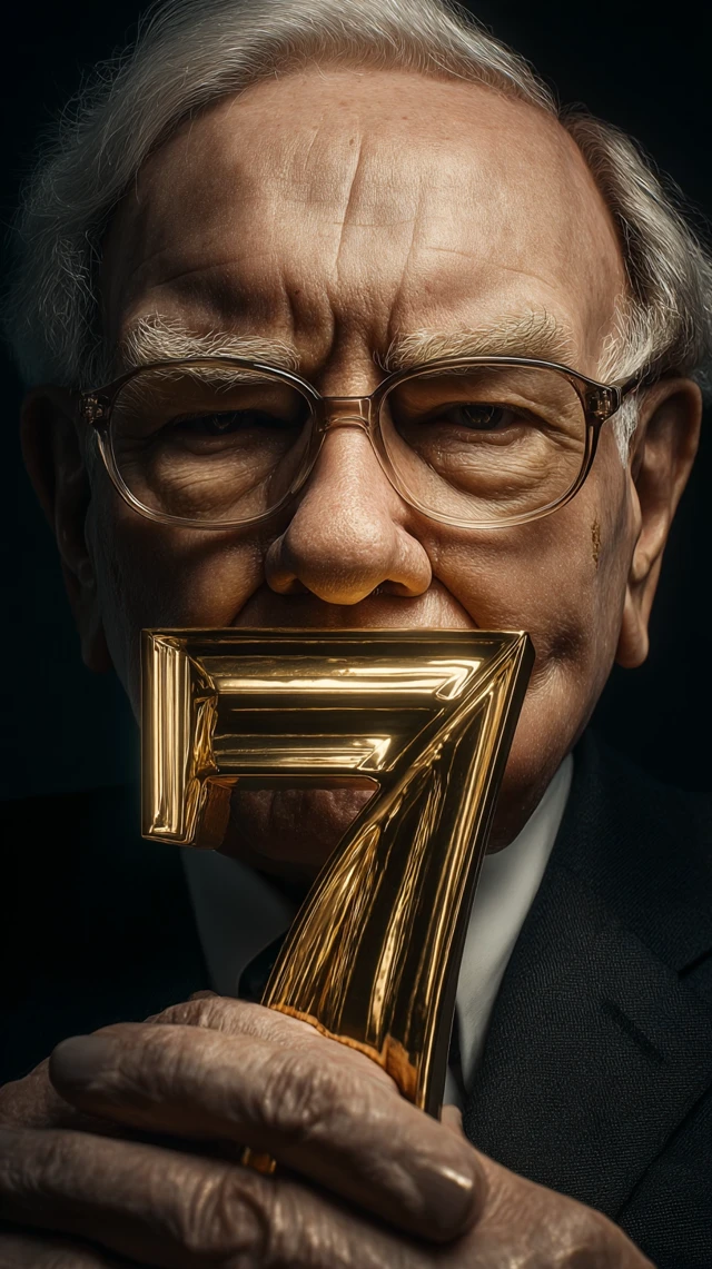 Warren Buffett Gold Statue Advertisement