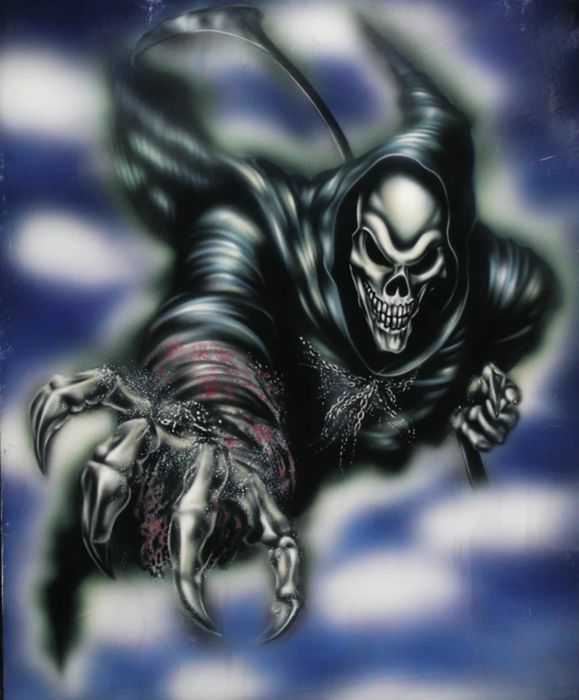Grim Reaper Airbrush Art Illustration