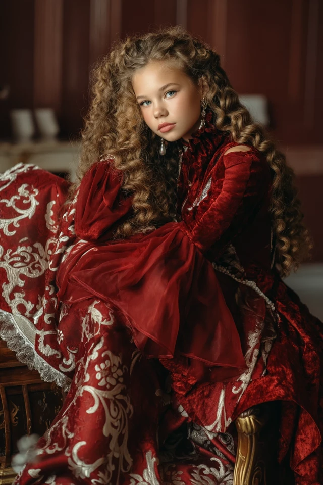 Beautiful Girl Russian Style Editorial Photo