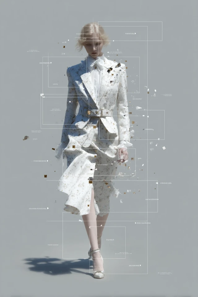 Fashion Design Blueprint: Detailed Illustration