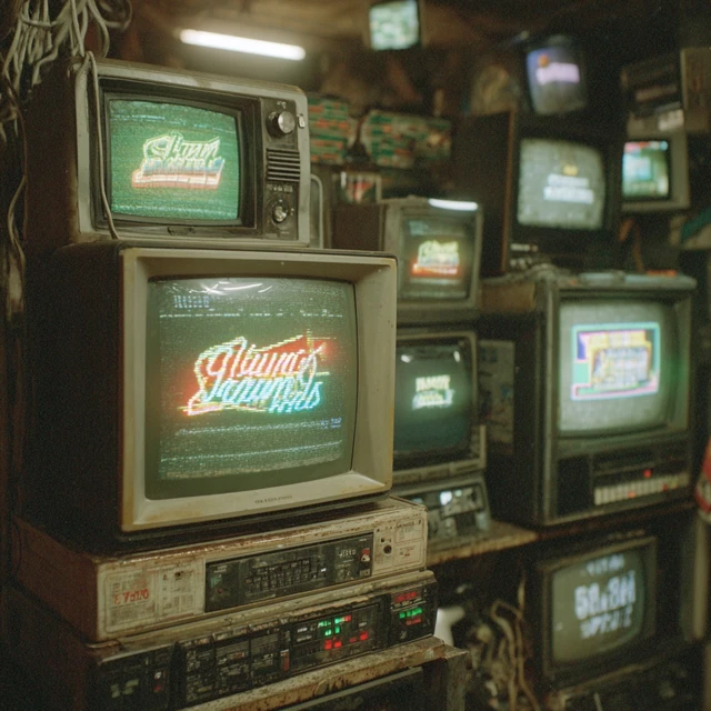 Retro TV Monitors with The Glam Lizards