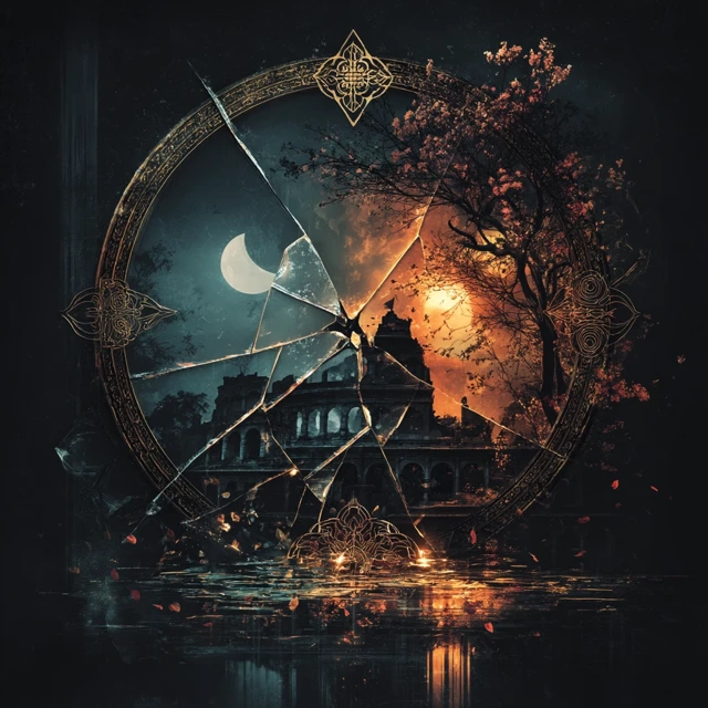 Broken Mirror Art Colosseum Forest Moon