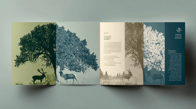 Altai Reserve Booklet Design Animals and Nature