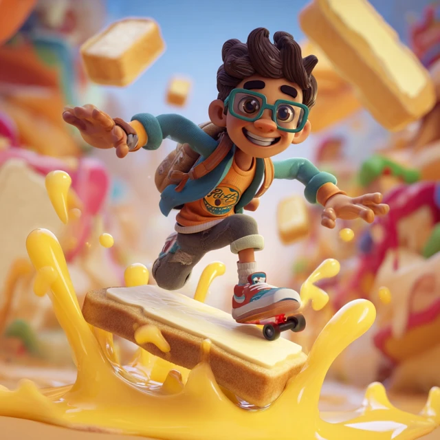 Butter Surfer A Delicious Cartoon Adventure