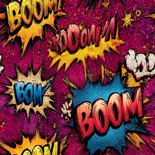 Pop Art Comic Book Boom Sound Effects