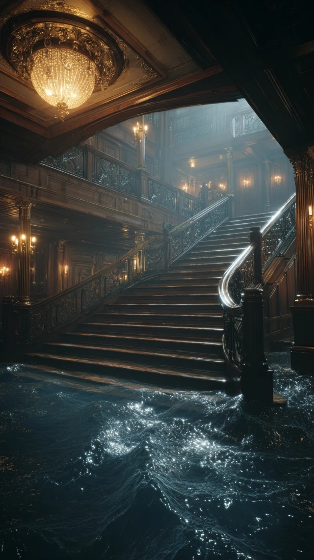 Titanic Grand Staircase Flooded Photo Realistic