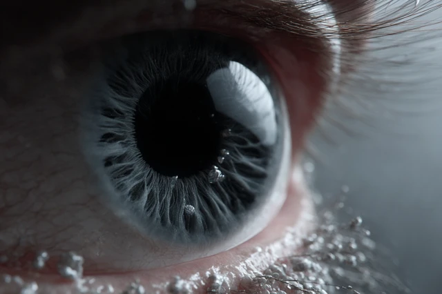 Macro Eye View: Detailed Human Eye Close-up