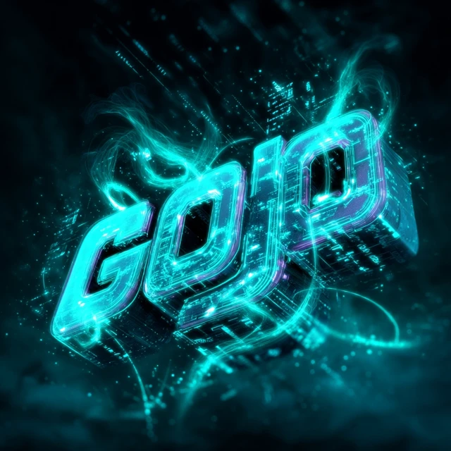GOJO Cyberpunk Typography Artwork