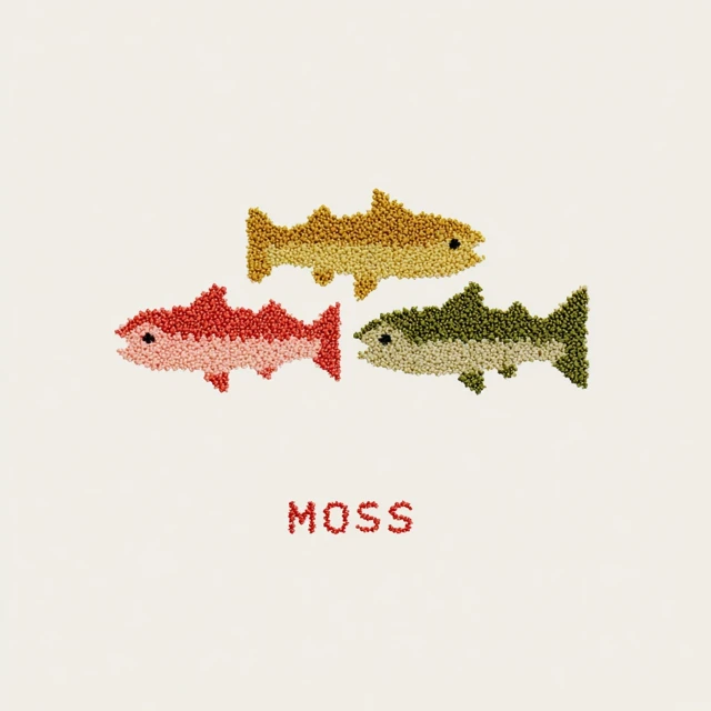 MOSS Band Logo Fish Illustration Vector Design