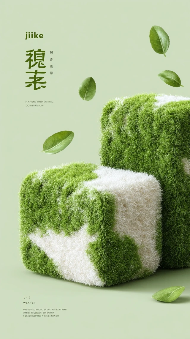 JiKe Green Grass Design High Quality Visual