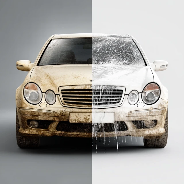 Car Wash Before and After Transformation