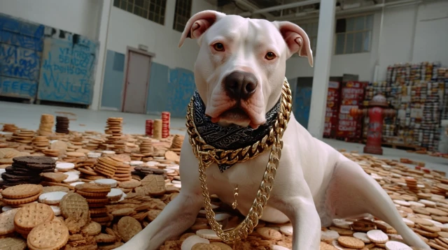 Dog Treats Rain Pitbull Playful Studio