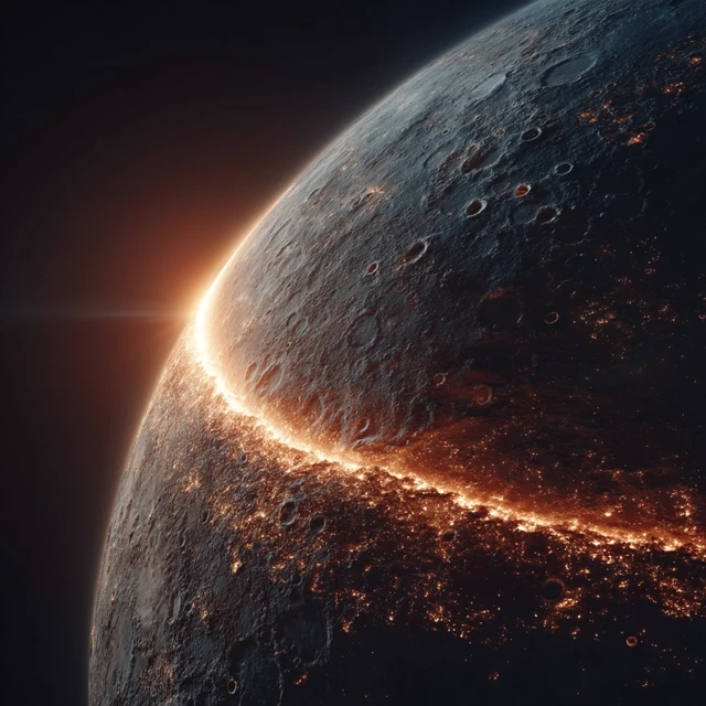 Mercury Close Up Sci Fi Art