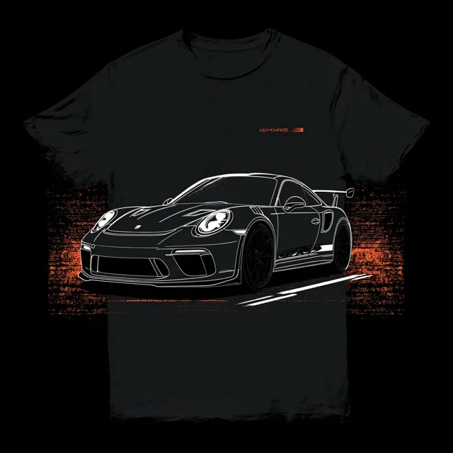 Porsche 911 GT3 RS TShirt Design