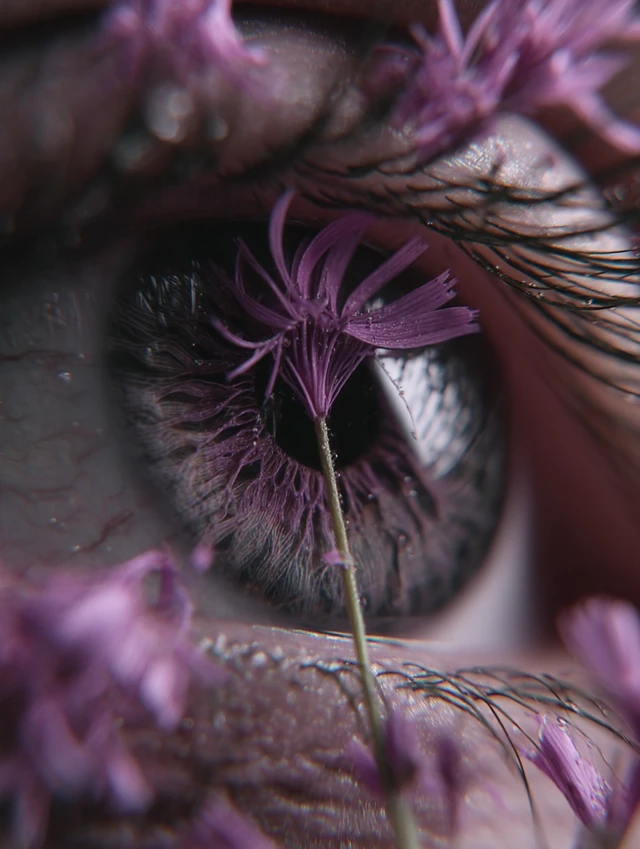 Eye Flower Dream Escapism Rooted Reality