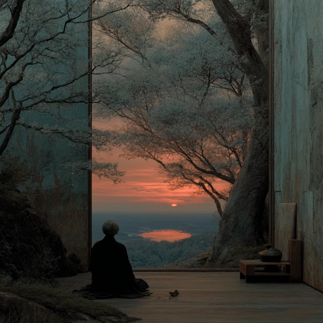Serene Sunset Meditation
