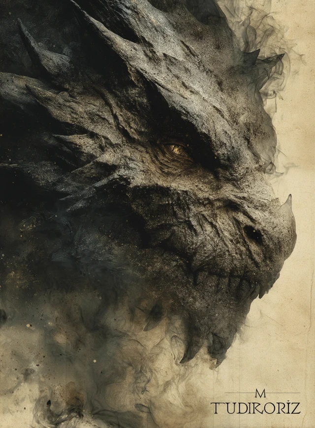 Dark Fantasy Mask of the King in Hell by Alan Lee