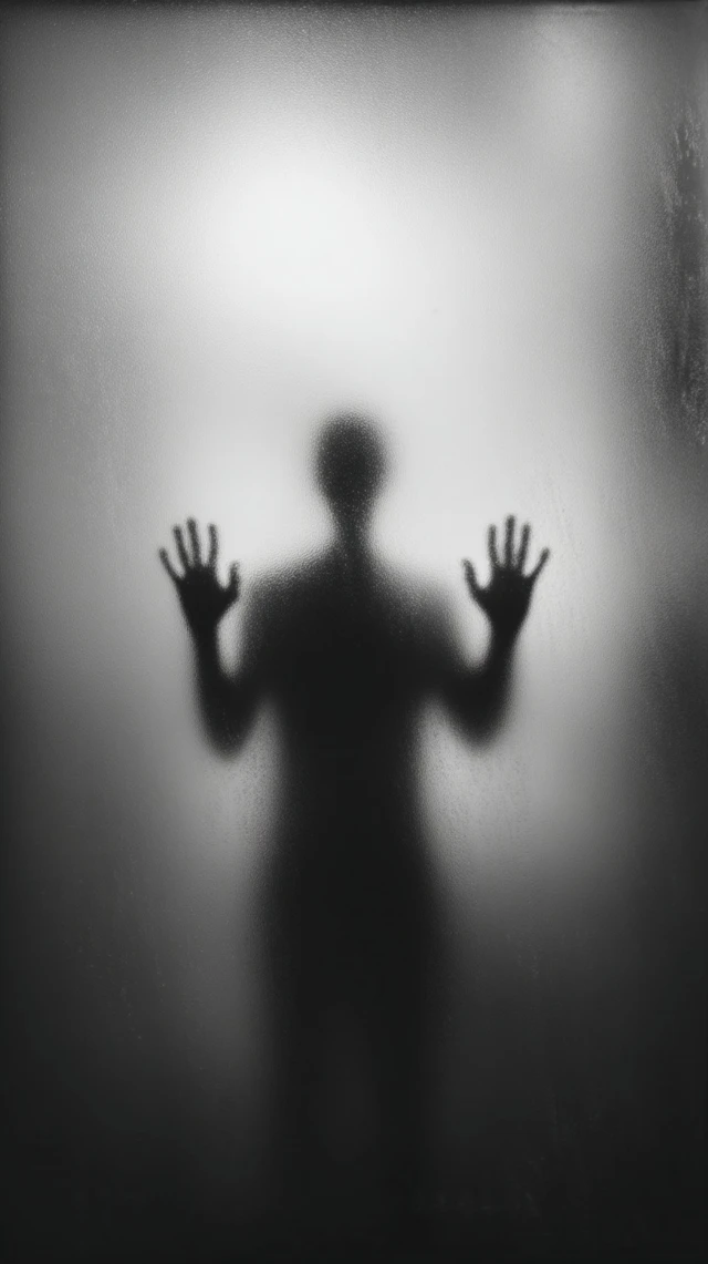 Haunting Black and White Silhouette Photograph