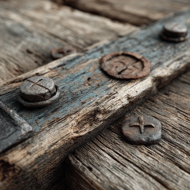 Wooden Board Close Up Rustic Detail