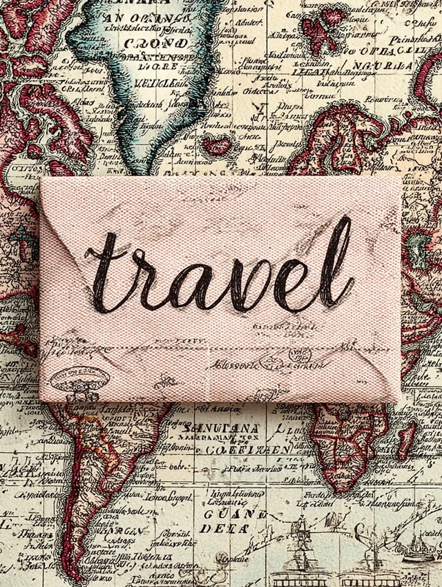 Travel Romance A Pink Map Journey