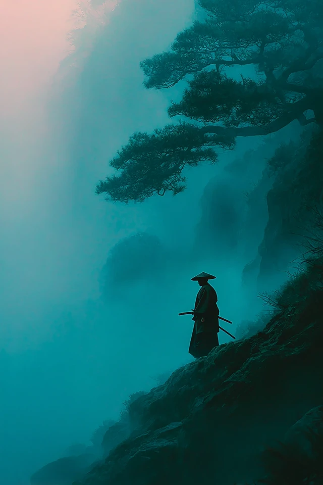 Samurai in Misty Mountains
