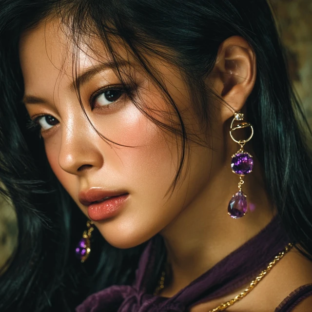 Chinese Model Portrait High Fashion Editorial