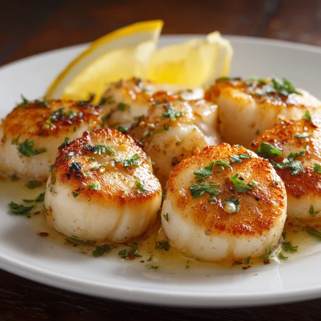 Delicious Cooked Scallops Ready To Serve