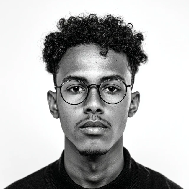 Black Engineering Student Bauhaus Portrait