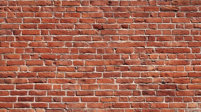 Red Brick Wall Background Horizontal View Detailed Texture