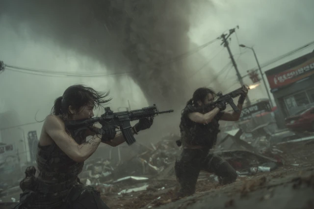 Korean Kpop Stars Action Movie Fight Scene