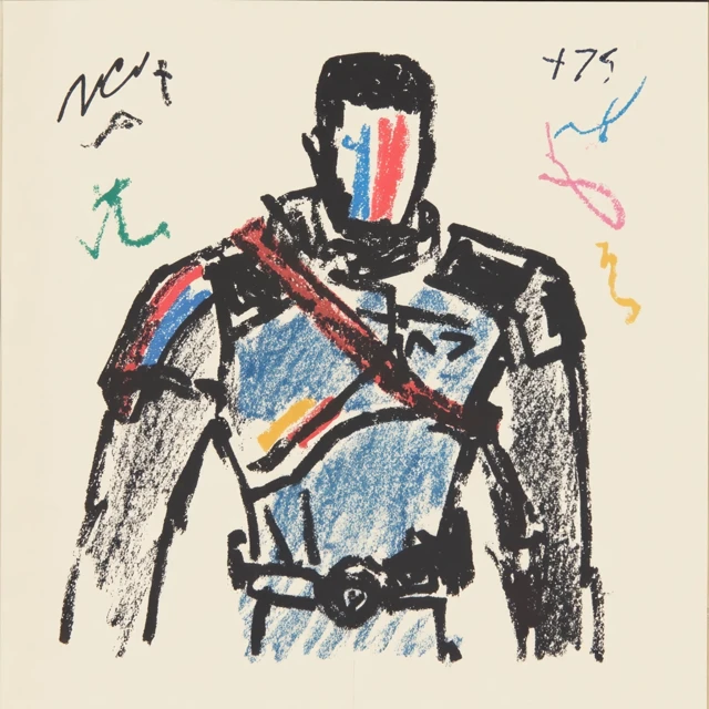 Mass Effect N7 Shepard Hand-Drawn Art